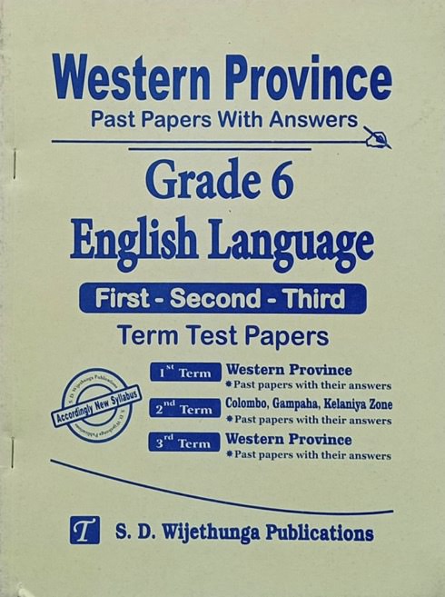 Grade 06 English Language Western Province Papers